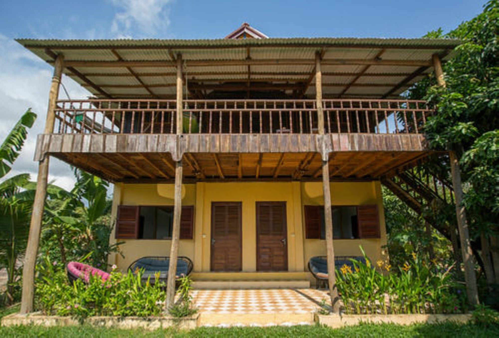 จำปา ลอดจ์ Villa กำปอต ภายนอก รูปภาพ